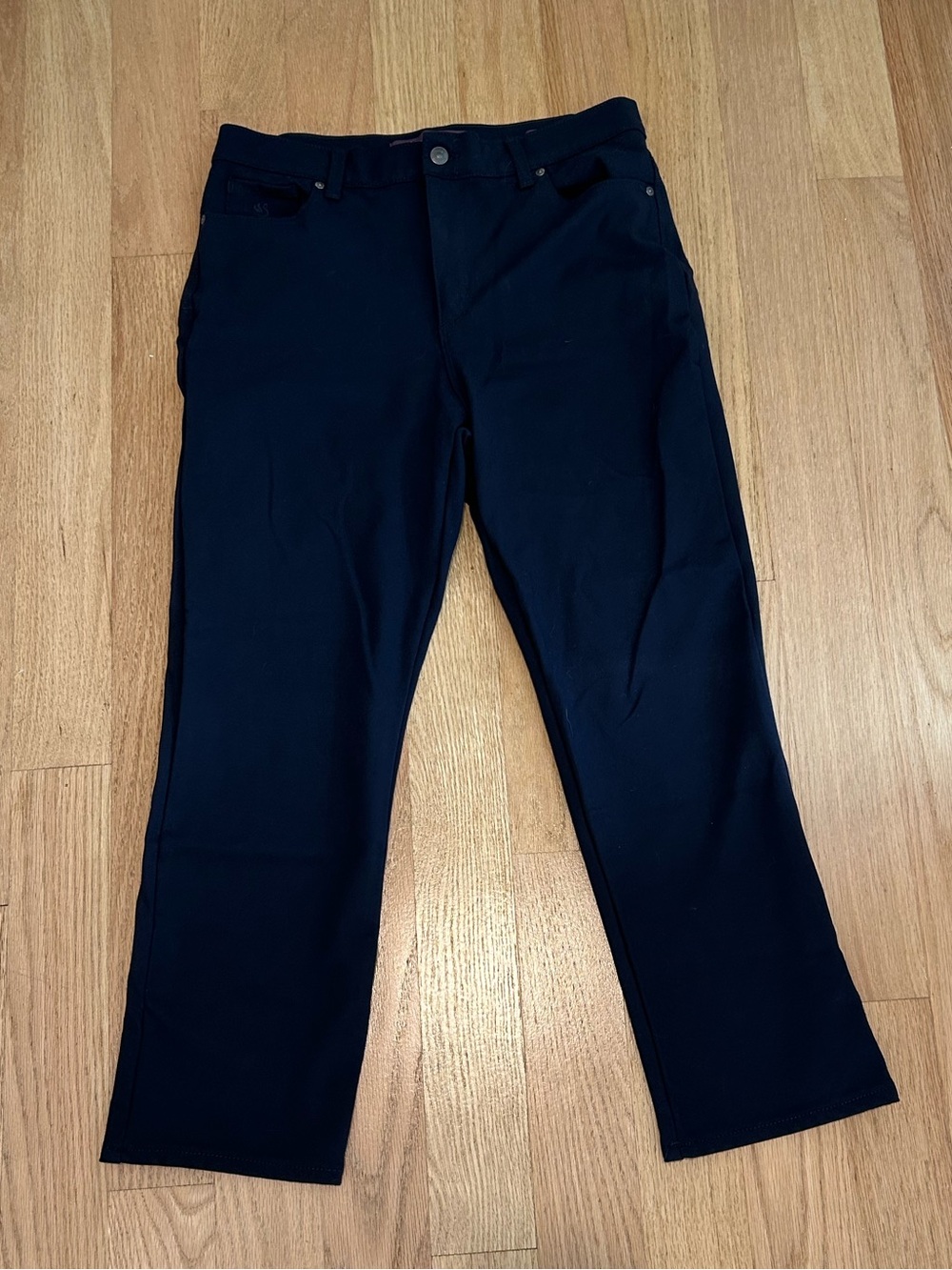 Gloria Vanderbilt Navy Amanda 14P Petite Short Pull-On/Stretch Pants